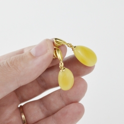 Amber earrings natural Baltic amber